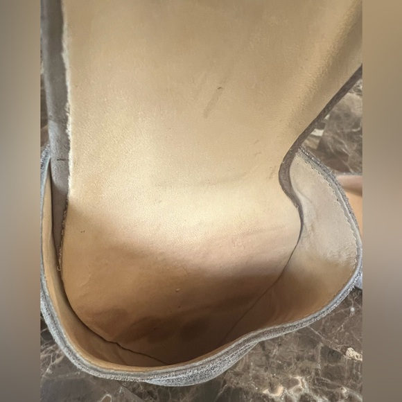 Paul Green Pointed Toe Ankle Strap Metallic Flats - Picture 11 of 16